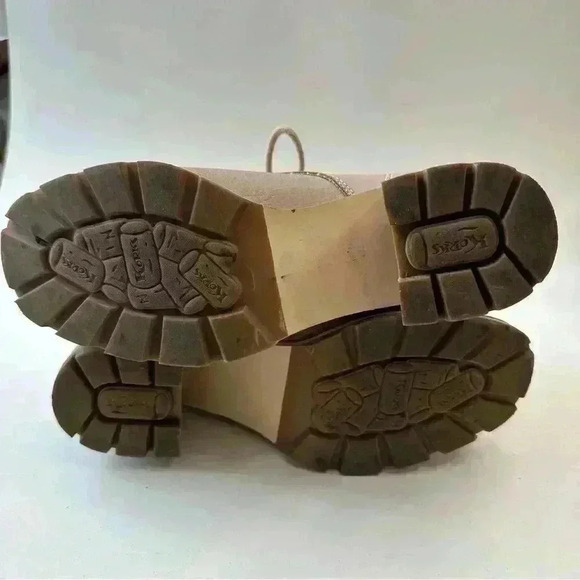 Korks Chelsea Lace-Up Leather Heeled Bootie Boots Women’s Shoes Size 6 Brown - Picture 5 of 8